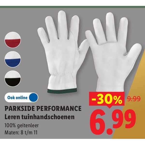 PARKSIDE PERFORMANCE Leren tuinhandschoenen