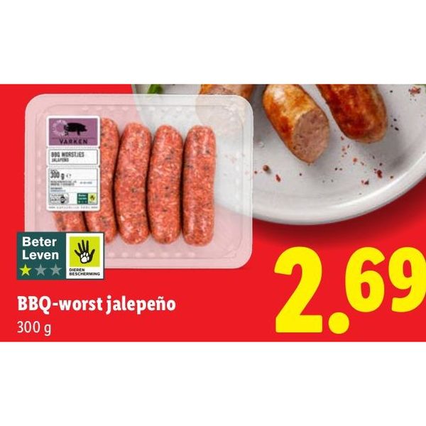 BBQ-worst jalepeño