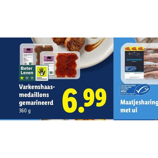 Varkenshaas-medaillons gemarineerd