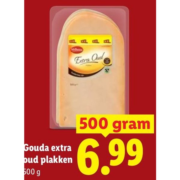Gouda extra oud plakken