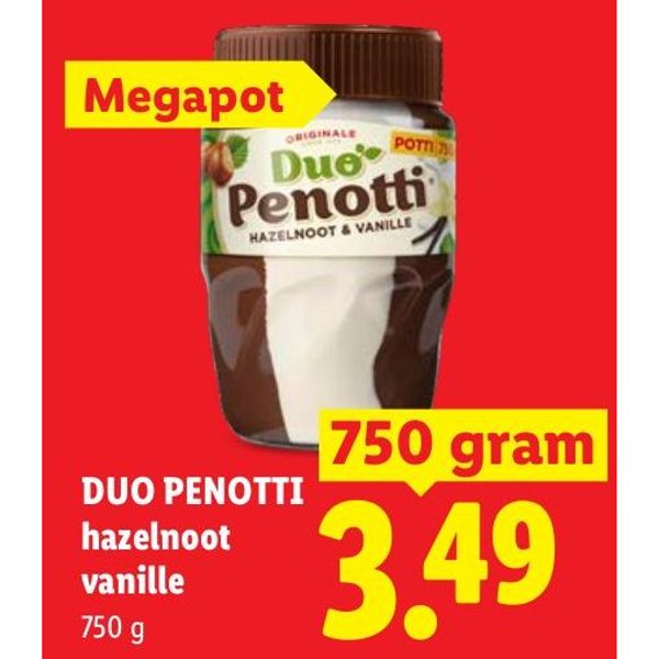 Duo Penotti hazelnoot vanille