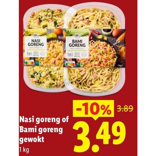 Nasi goreng of Bami goreng