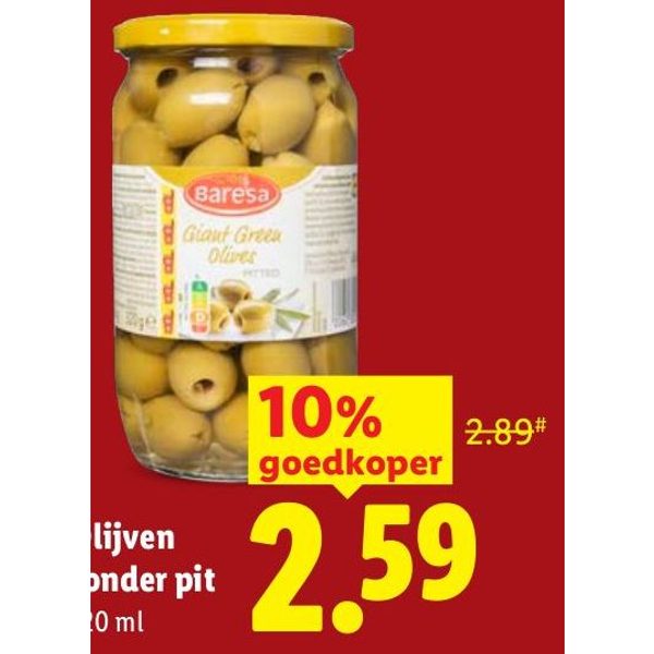 Olijven zonder pit