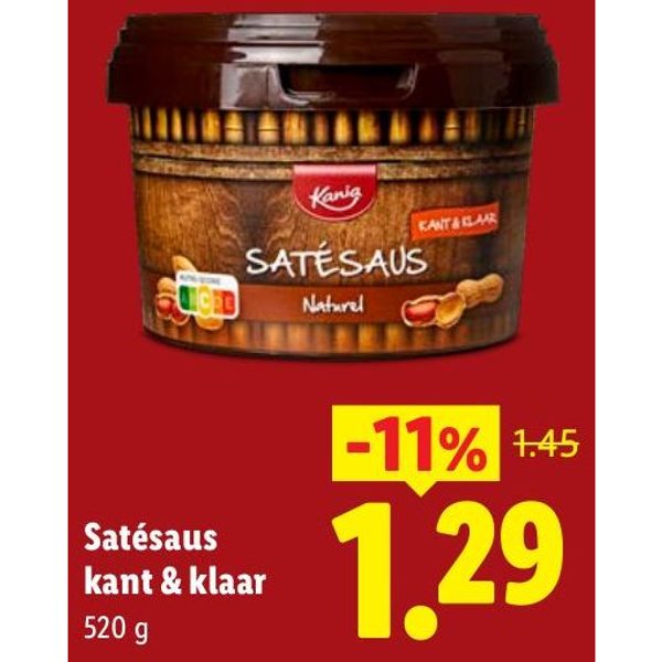 Satésaus kant & klaar