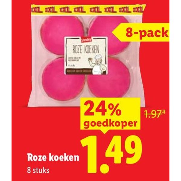 Roze koeken