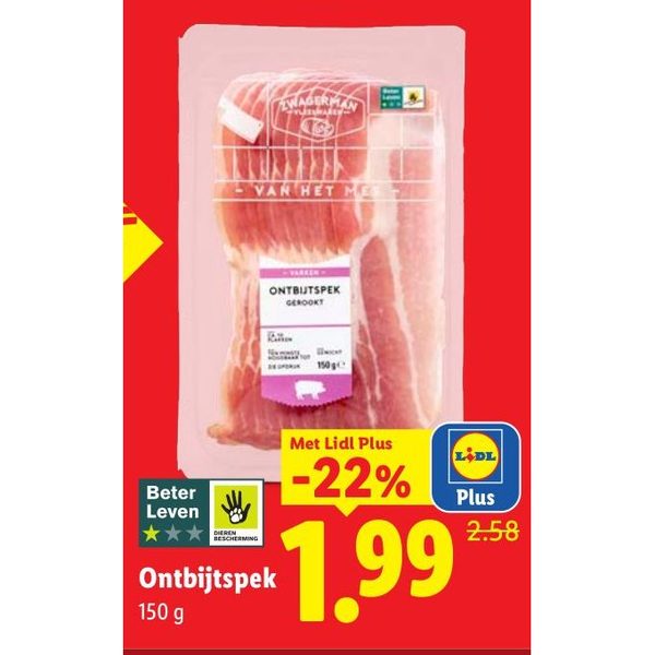 Ontbijtspek gerookt