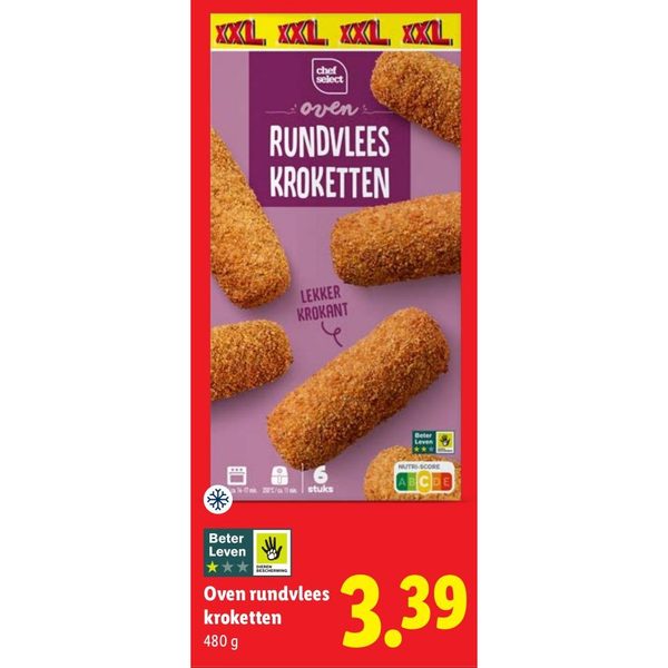 Oven rundvlees kroketten