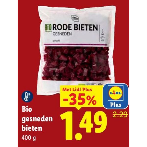Bio gesneden bieten