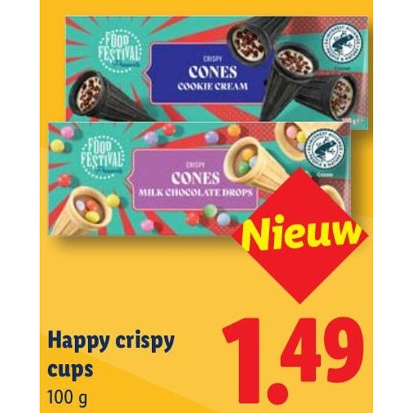 Happy crispy cups
