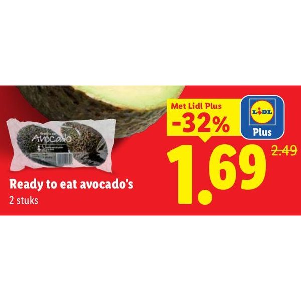 Ready to eat avocado's
