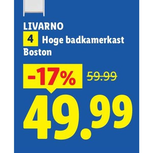 LIVARNO Hoge badkamerkast Boston
