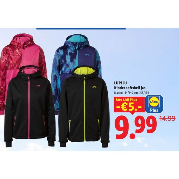 LUPILU Kinder softshell jas
