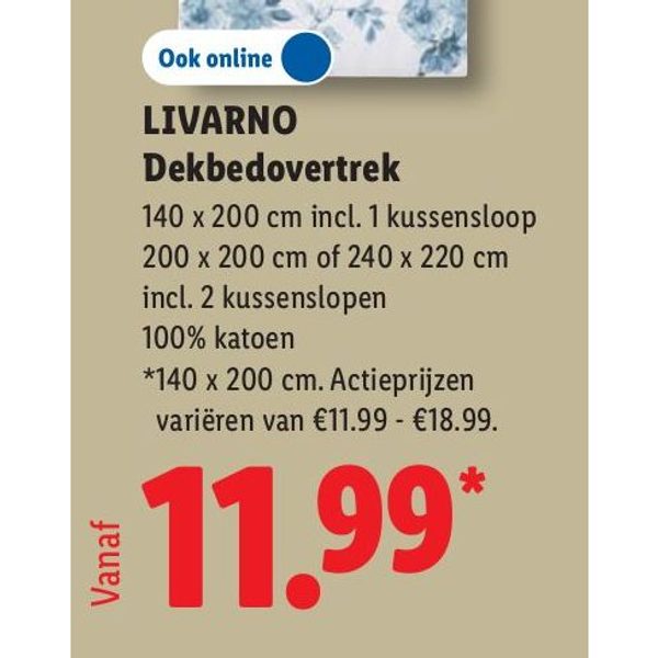 LIVARNO Dekbedovertrek