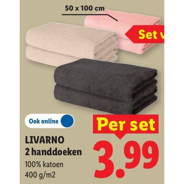 LIVARNO 2 handdoeken
