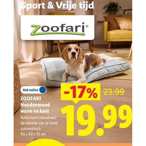 Hondenmand warm en koel