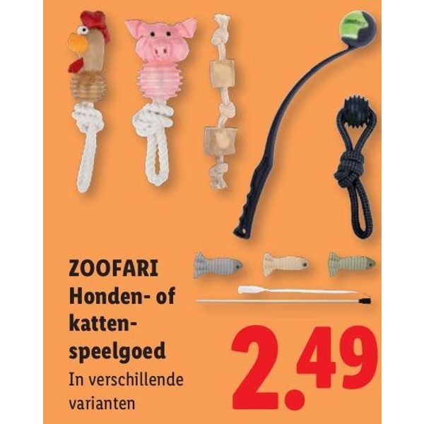 Zoofari Honden- of kattenspeelgoed