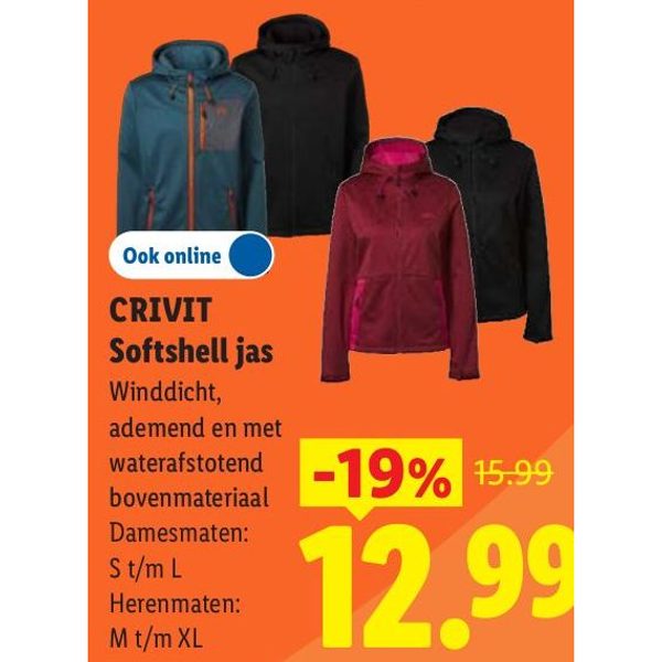 CRIVIT Softshell jas