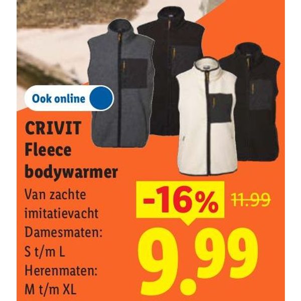 CRIVIT Fleece bodywarmer