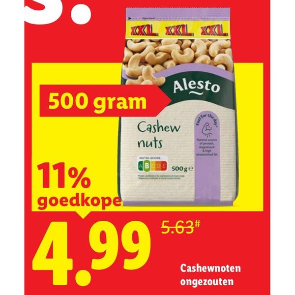 Cashewnoten ongezouten