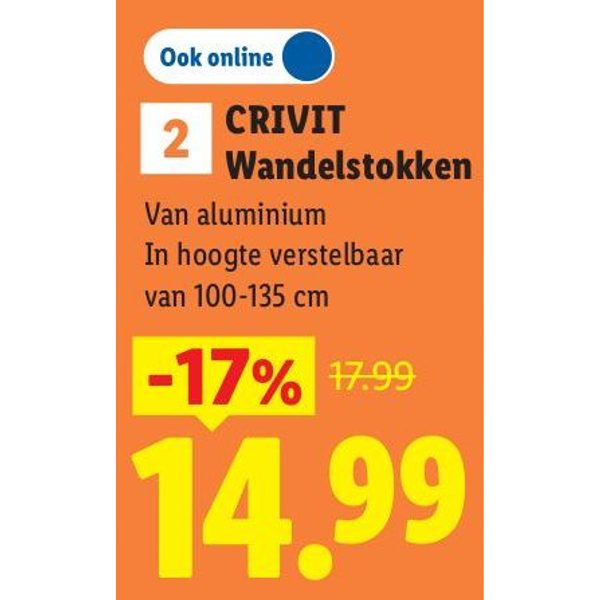 Crivit Wandelstokken