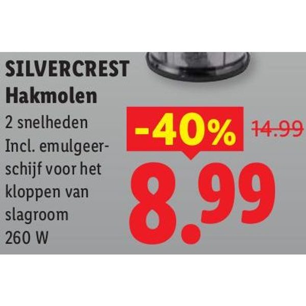 SILVERCREST Hakmolen
