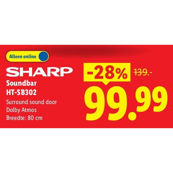 SHARP Soundbar HT-SB302