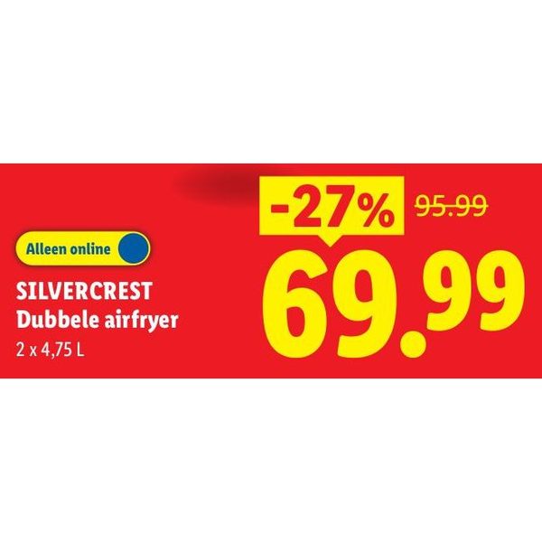 SILVERCREST Dubbele airfryer