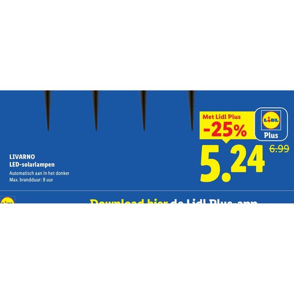LIVARNO LED-solarlampen