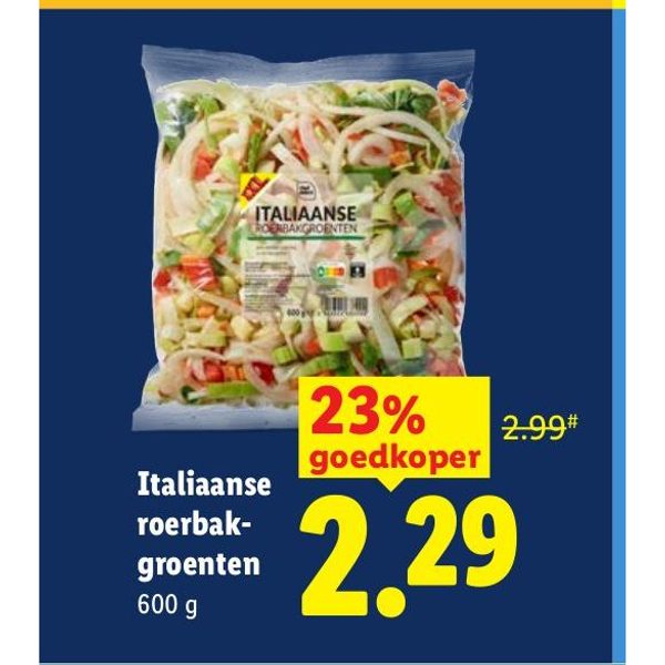 Italiaanse roerbakgroenten