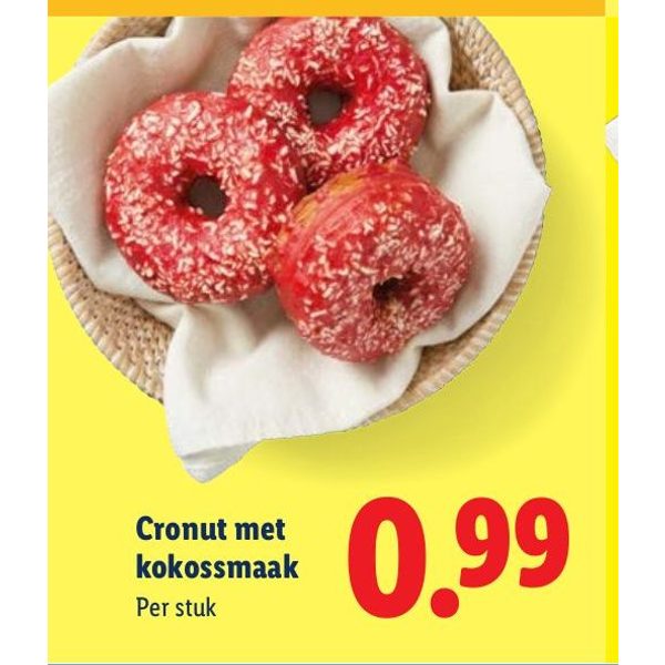 Cronut met kokossmaak