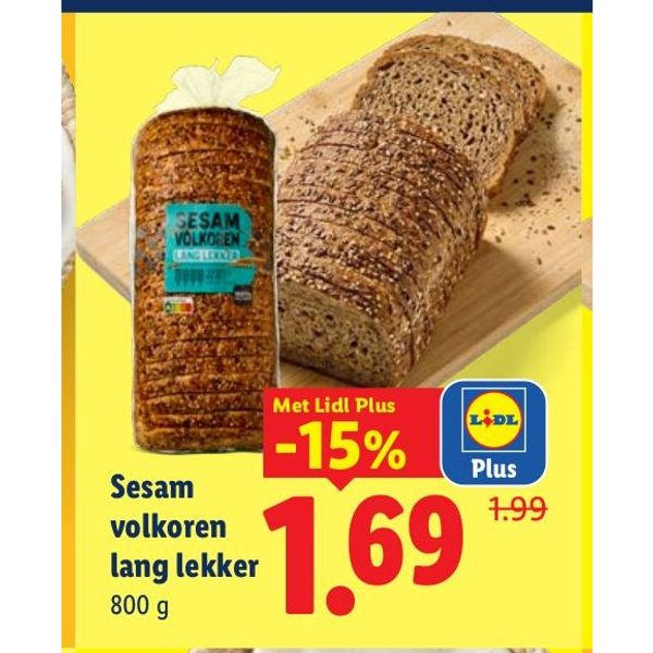 Sesam volkoren lang lekker