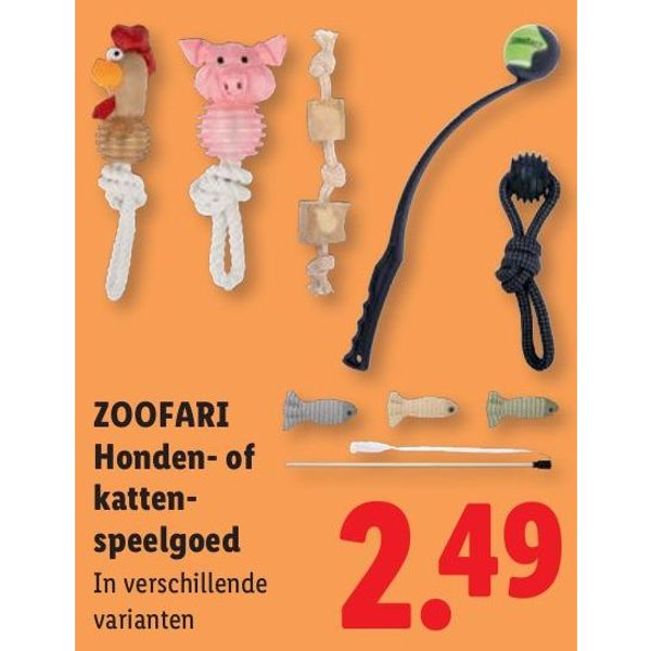 Zoofari Honden- of kattenspeelgoed