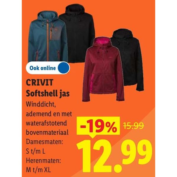 Crivit Softshell jas