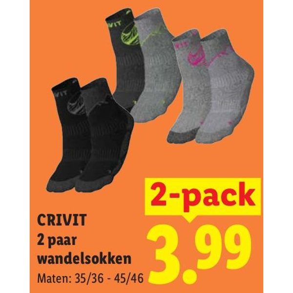 Crivit 2 paar wandelsokken