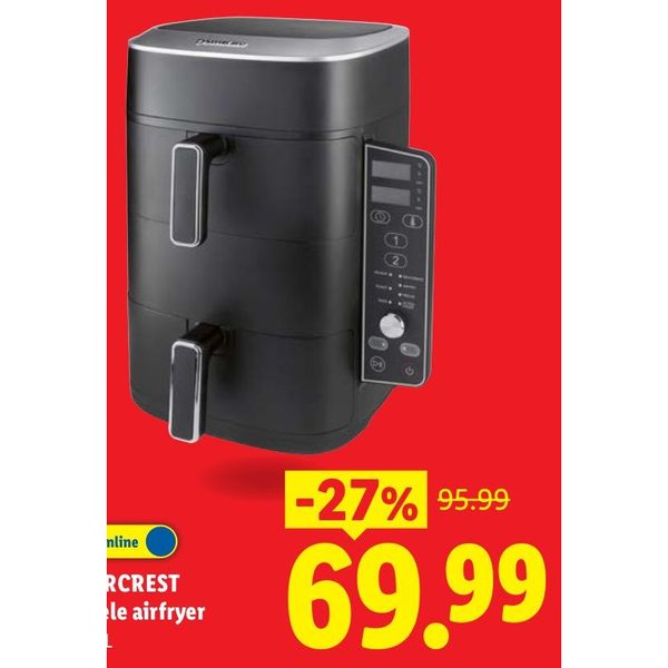 Silvercrest Dubbele airfryer