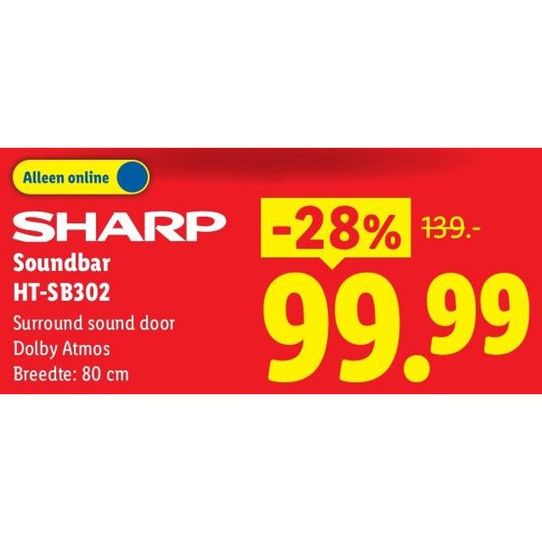 Sharp Soundbar HT-SB302