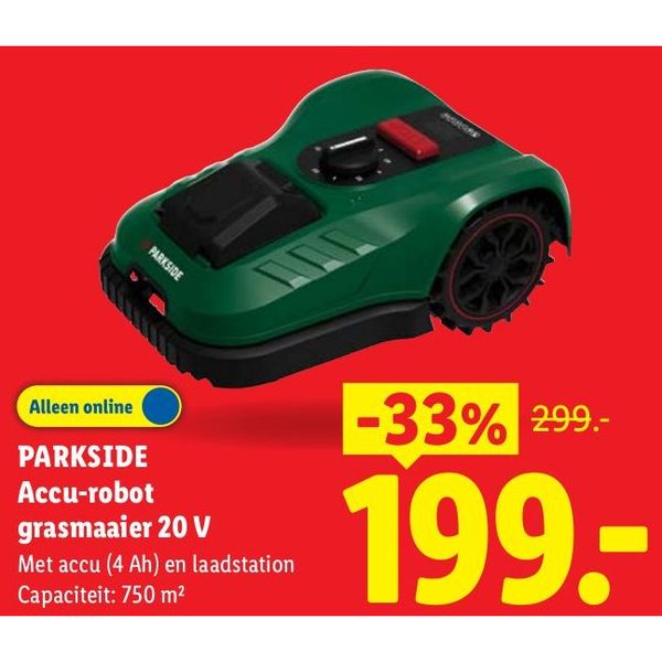 PARKSIDE Accu-robot grasmaaier
