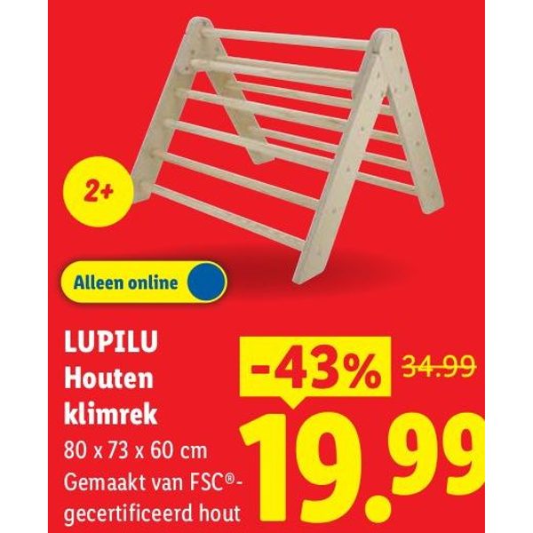 LUPILU Houten klimrek