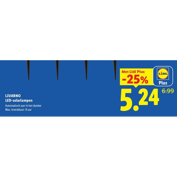 LIVARNO LED-solarlampen
