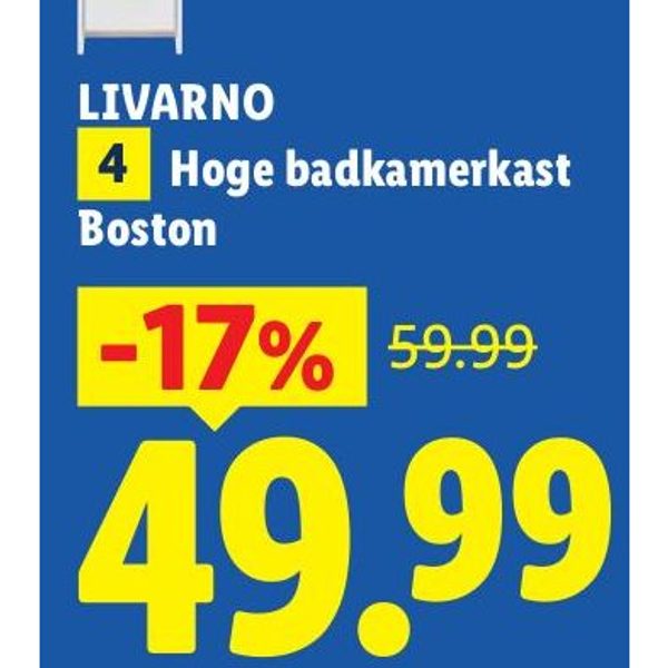 Livarno Hoge badkamerkast Boston