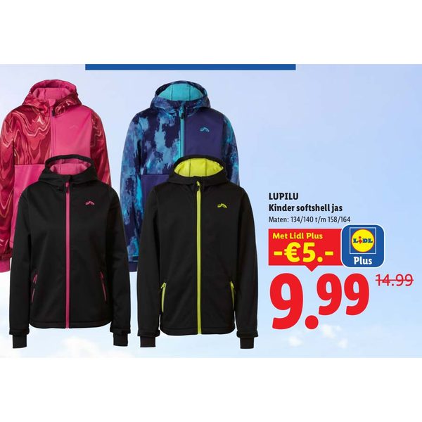Lupilu Kinder softshell jas