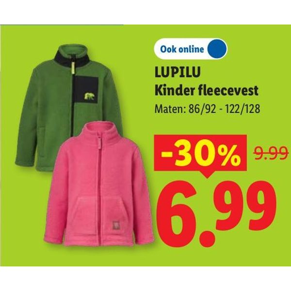 Lupilu kinder fleecevest