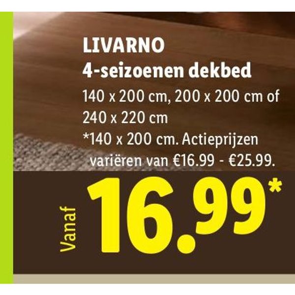 LIVARNO 4-seizoenen dekbed