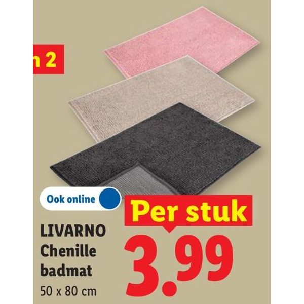 LIVARNO Chenille badmat