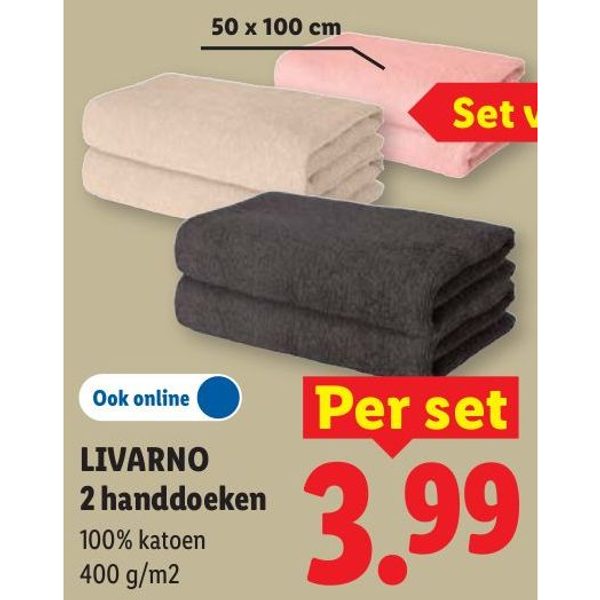 LIVARNO 2 handdoeken