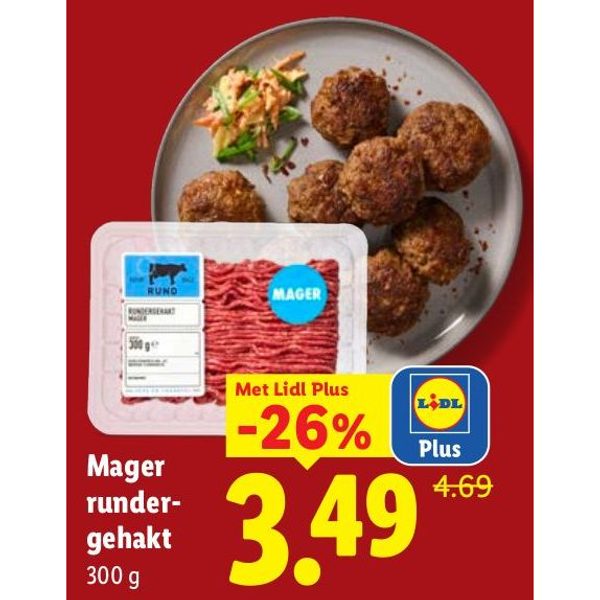 Mager rundergehakt