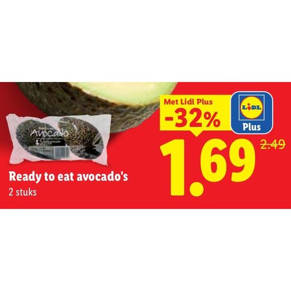 Ready to eat avocado's
