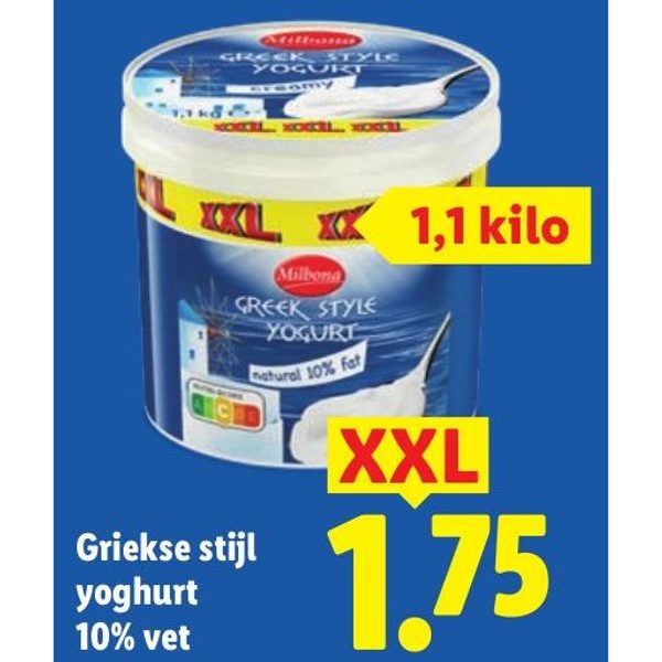 Griekse stijl yoghurt