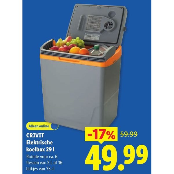 CRIVIT Elektrische koelbox 29 l
