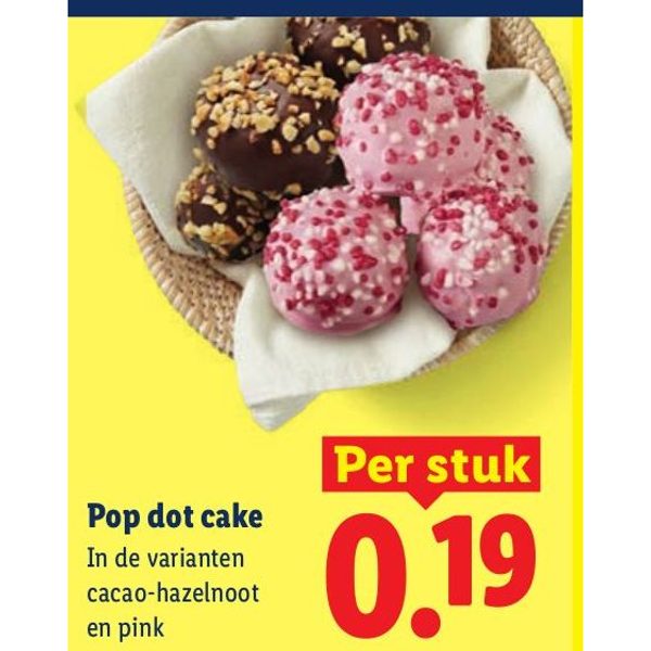 Pop dot cake